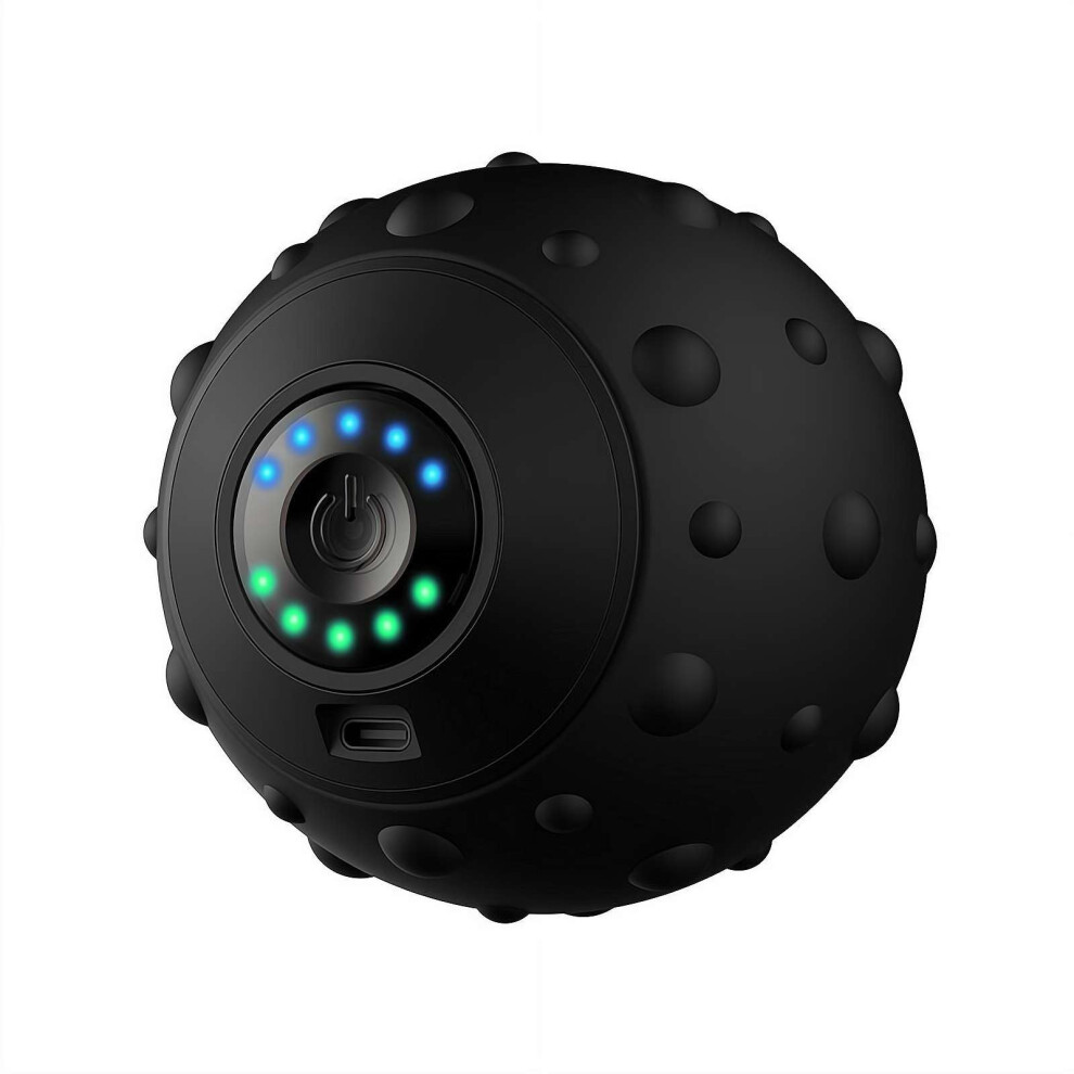 Black Deep Tissue Massage Myofascial Release Vibrating Massage Ball 4 Speed Settings 1 Piece