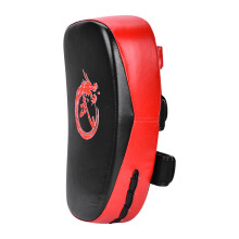 Gebogenes Fußzielpolster 35x19x8 cm Schwarz-Rot