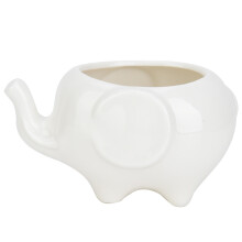Set di vasi per fiori a forma di elefante, regalo perfetto per gli amanti delle piante grasse, vasi decorativi per piante da interno con foro di