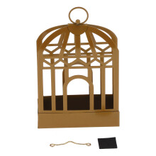 Draagbare wierookhouder in vogelkooi-stijl, holle metalen servettenhouder met ruimtebesparend ontwerp, elegante tafelorganizer