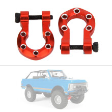 2 Stück Metall RC-Anhängerhaken – Passend für 1/10 TRX-4 Crawler, rote Farbe