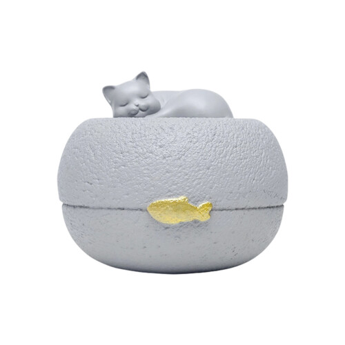 Pet Memorial Urn Ashes Holder Keepsakes Cremation Container-cat