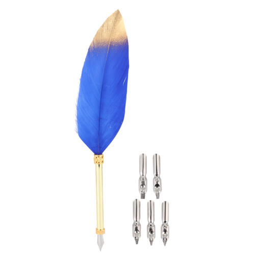 Σετ στυλό vintage Quill, στυλό με μελάνι Feather Ink με εξαιρετικό μοντελισμό και ρετρό 2