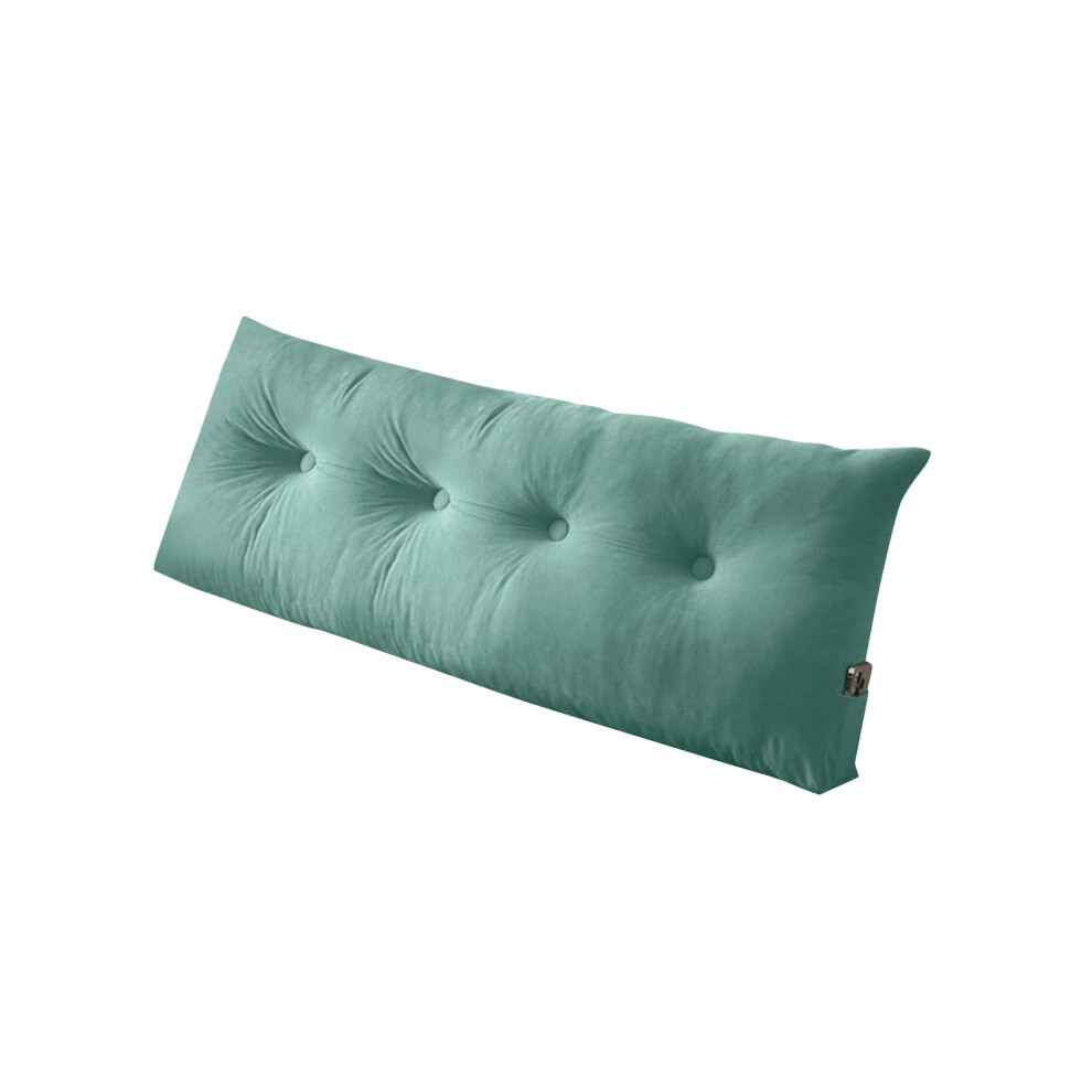 Double Size Bed Backrest Pillow With Ergonomic Plan For- Green