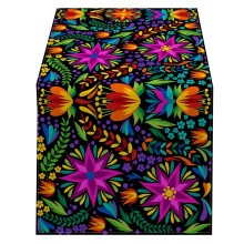 Mexico Flower Table Runner Ethnic Halloween Party Kitchen-6