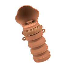 Dog Travel Drink Bottle Bowl for Outdoor Walking Large-brown