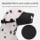 Breathable AntiBarking Dog Muzzle Adjustable Strap-Black L 5