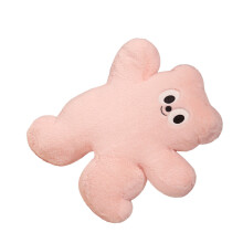 Ergonomic Polkas Dot Bear Pillow Features Shape Retaining-Pink
