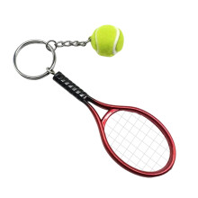 Chaveiro colecionável para lembranças esportivas, acessórios de tênis para presentes de amantes do esporte, materiais duráveis com design