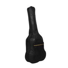 Padded Guitar Case Thick Nylon Cover Adjustable Strap Electric Guitars Bass Mandolins Yellow Stitching