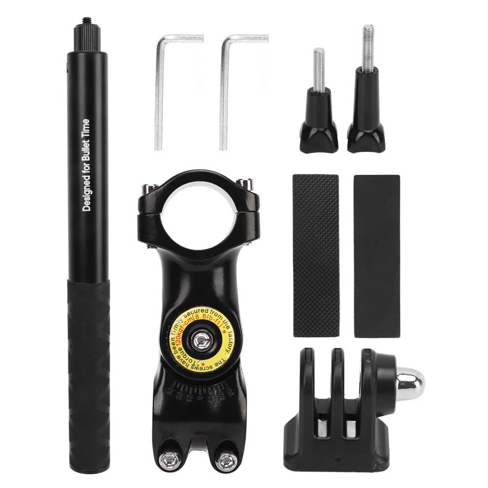 Action Camera Clamp Pole Mount For Bike Handlebar And Motorcycle Holder Clamp, Selfie Compatible, Stable Immersive View 9339159466926