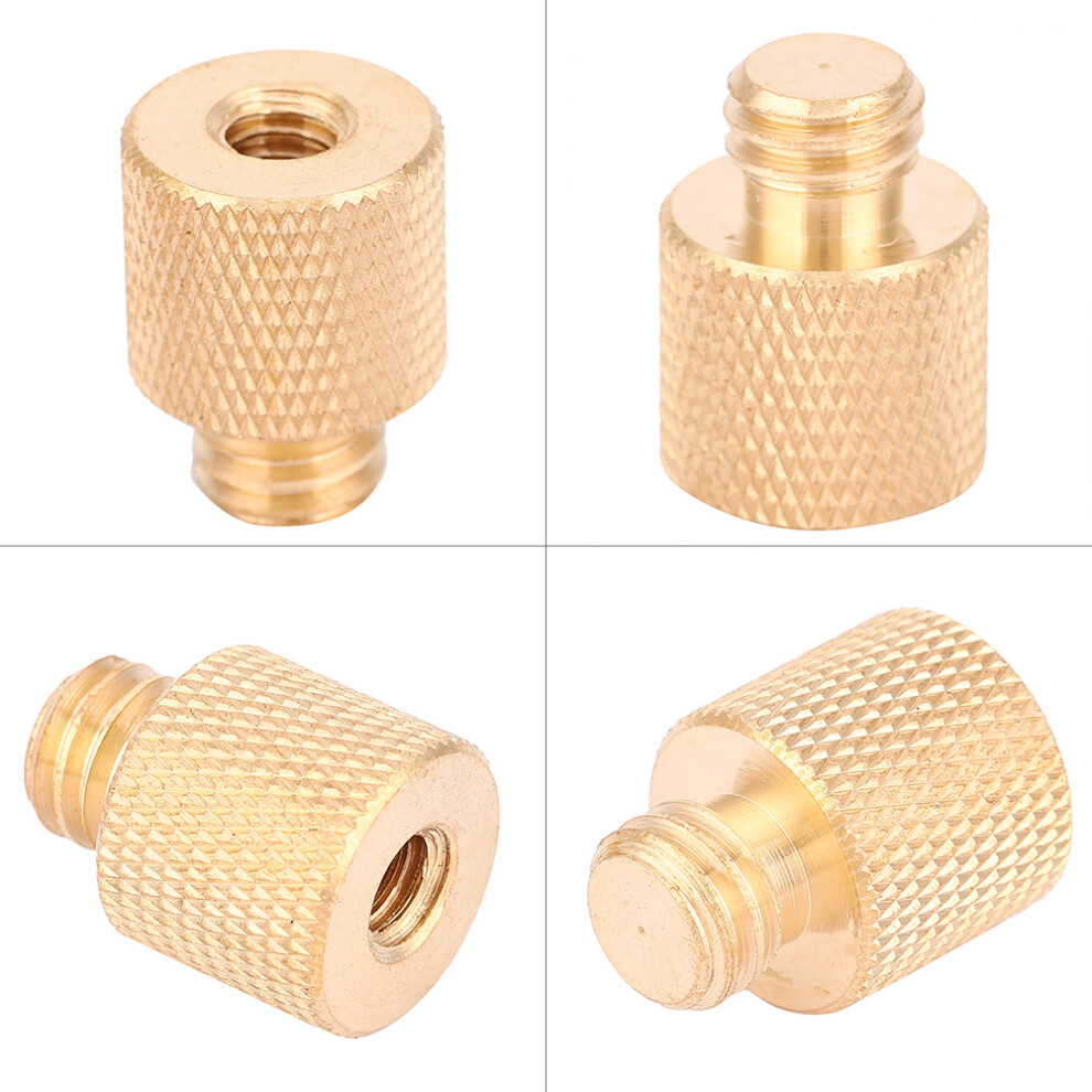 Brass Female 1/4 To 3/8 Male Photography Bracket Adapter Light/Yellow 4641364035367