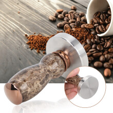 58mm Stainless Steel Coffee Tamper with Hammer Tool, 110mm Height