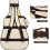 Guitar Bag 41 Inch Beige Waterproof Thick Sponge Padding Backpack With Double Shoulder Straps Side Handle Multi Pocket 3
