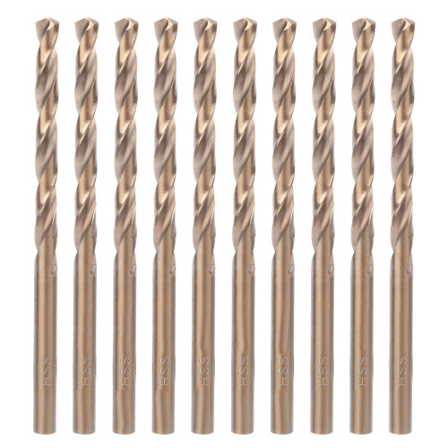 HSS-Co 5.0mm Spiralbohrer 10 Stück Silber 1