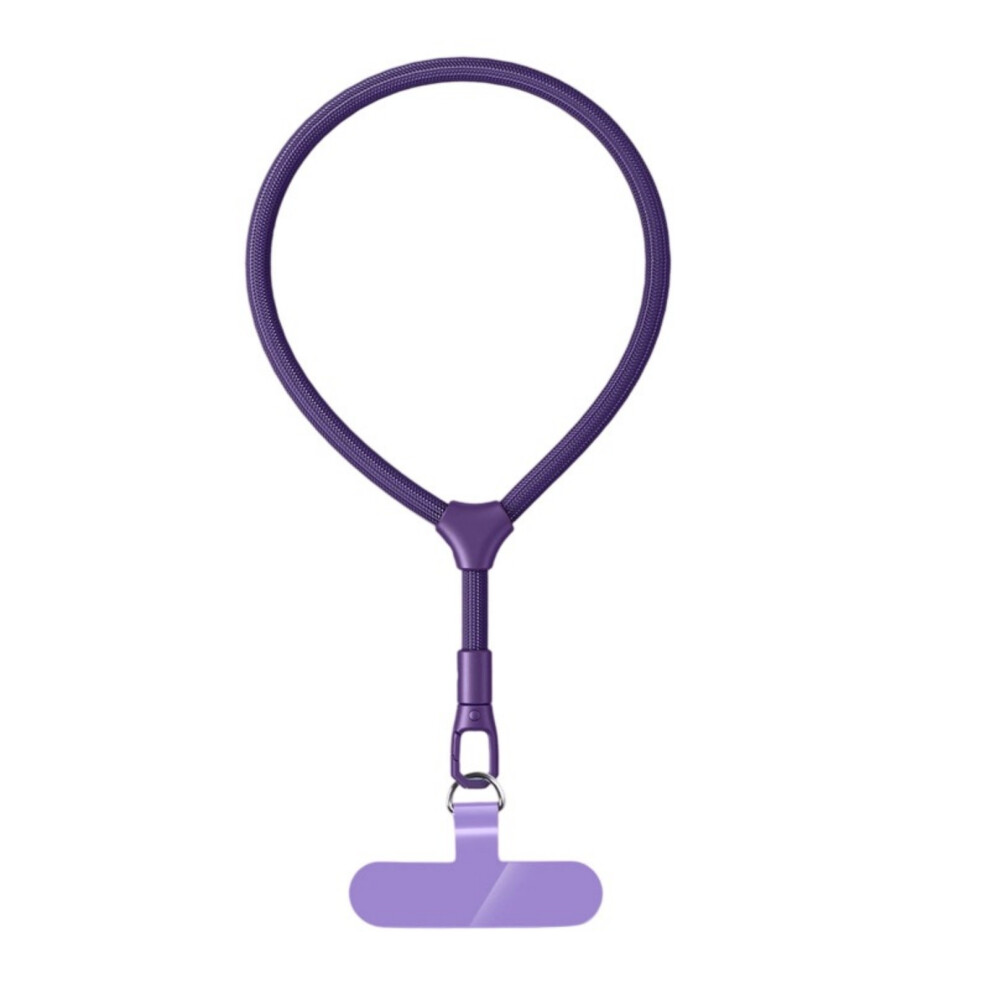Hand Wrist Strap Lanyard With Tether- Racket Type Dark/Purple 7704000213936