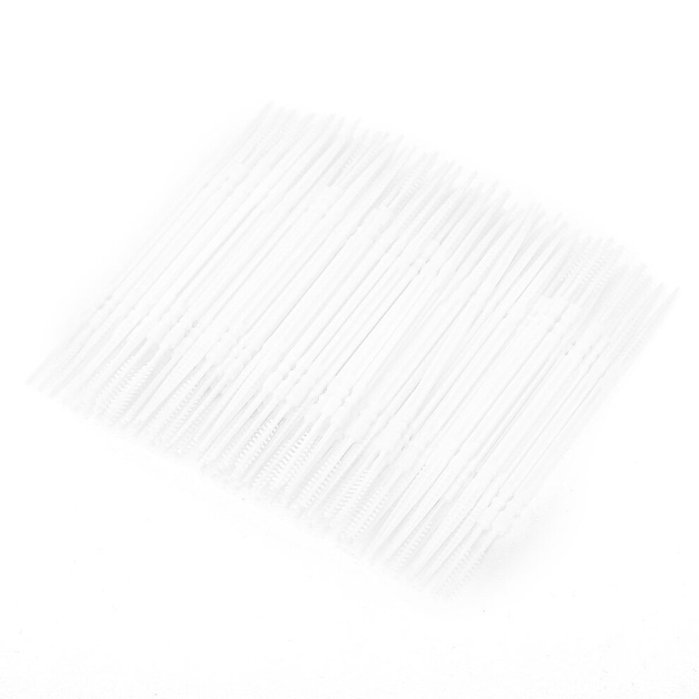 White 1100Pcs Double Head Teeth Cleaning Picks Oral Care Floss Toothpicks