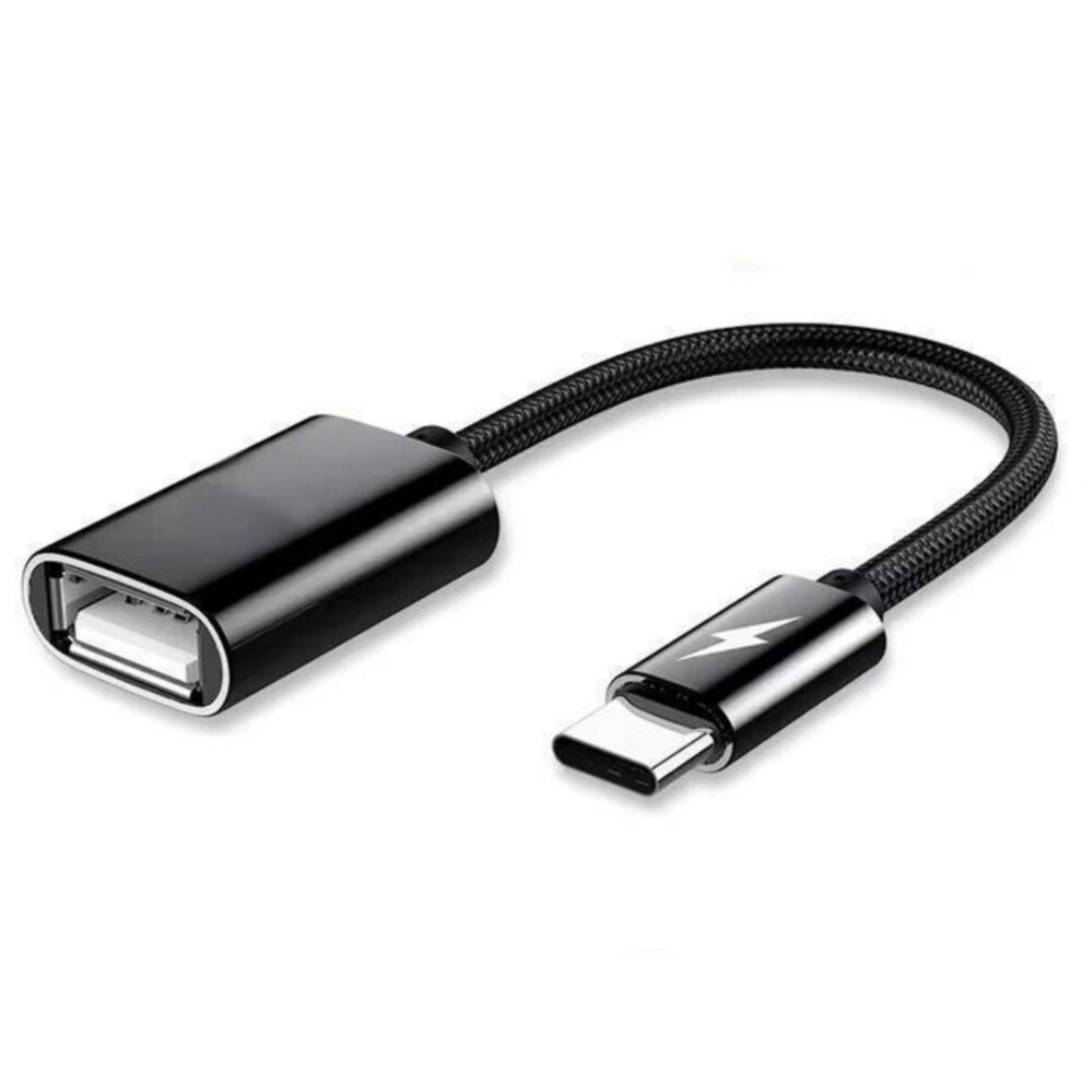 Small Otg Adapter Nylon Braided Otg- Pure Stand Alone Typ Black 7704000214223