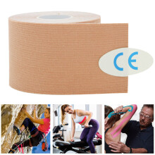 5cm5m Elastic Cotton Muscle Taping Bandage Skin Color Waterproof Adhesive Tape