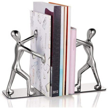 Sujetalibros dorados únicos para uso intensivo, elegantes sujetalibros con diseño creativo de hombre de Kung Fu, perfectos para la decoración del