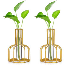Stijlvol tafeldecoratie-item, uniek hydrocultuur plantenkweekstation met smal terrarium, cadeau voor vrienden en plantenliefhebbers, verfraait elke