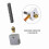 2Pcs Brass Nozzle & Heater Block Set for 3D Printer A8/A6/Ender 3 6