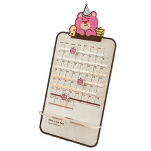 Evigvarende kalender med frostet tekstur, veggkalender for kontoret med multifunksjonelt mobilt stativ (slitesterk akrylkonstruksjon)