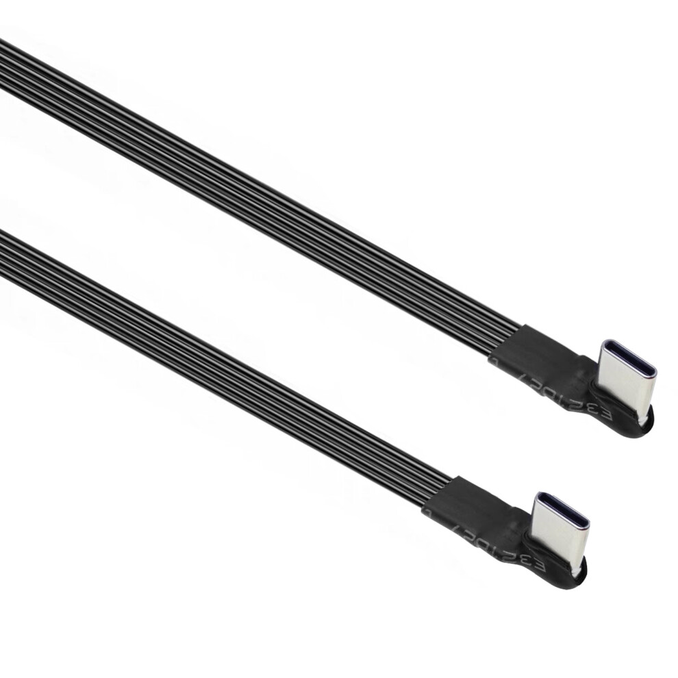 Flexible Silicone Type C Charges-15Cm Dual Left Right Bend 7704000212229