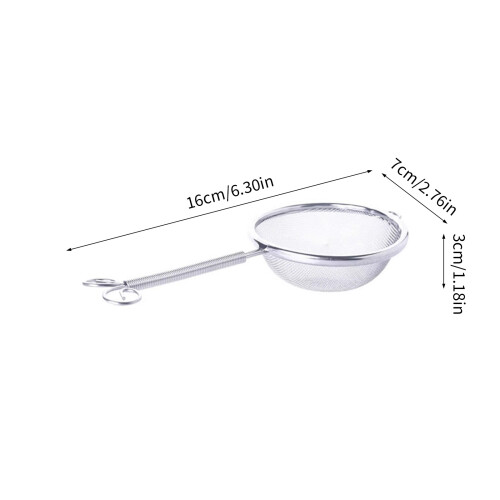 Professional Teas Strainer Fine Meshes Filter Nonslip Handle 2