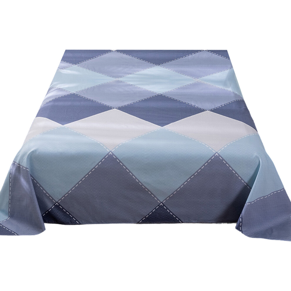 Skin Friendly Washed Cotton Bed Sheet-Mirror of the sky C