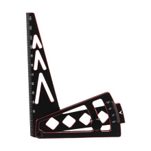 Adjustable Metal Car Wheel Rims Cambers Gauges Ruler Precisions Height Measuring Tool for 1/10 1/8 1/7 RC Cars Black Red