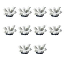 10pack Aquariums Artificial Corals Ornaments-Type J white