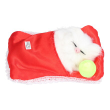 Adorable muñeco de gato durmiendo, diseño realista con función de sonido, regalo ideal para fiestas en casa, mini gatito de peluche para
