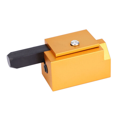 Aluminium Alloy Square Embedded Door Lock Groove Angle Chisel - Silver 2