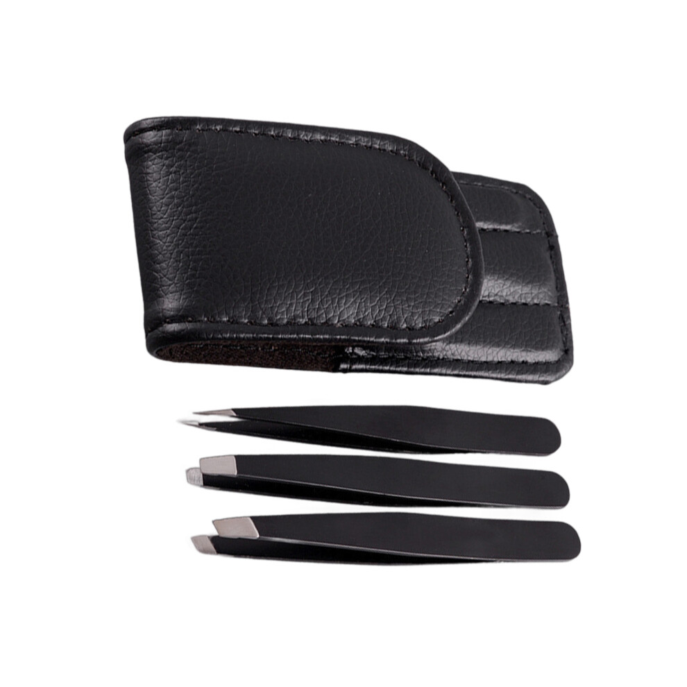 4pieces Multifunctional Tweezers Set For Eyebrows And Ingrown Hair