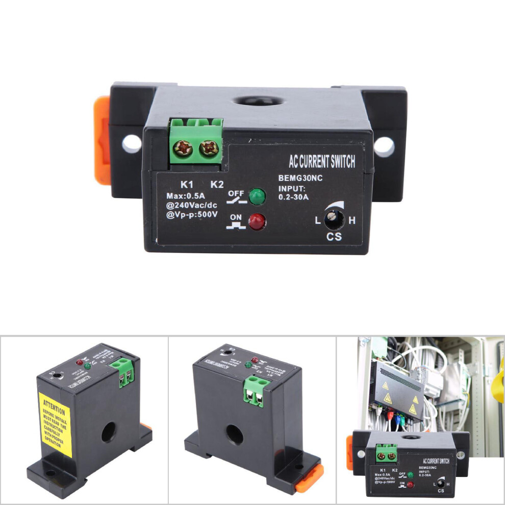 Flameproof Adjustable Ac Sensing Switch 0.2-30A, Ip30, Size 52X68x25mm 9331364042858