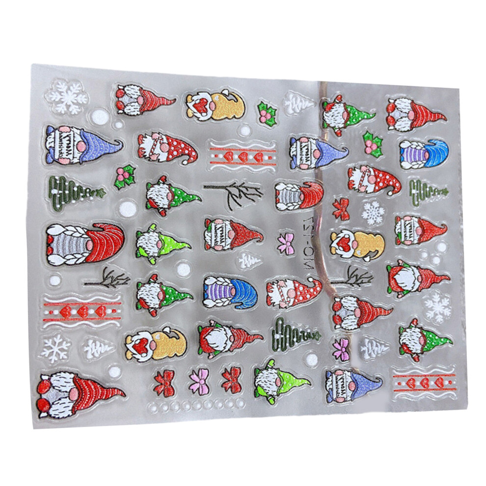5D Snowflake Nail Art Sticker Decals 5D Stereoscopic-MO127
