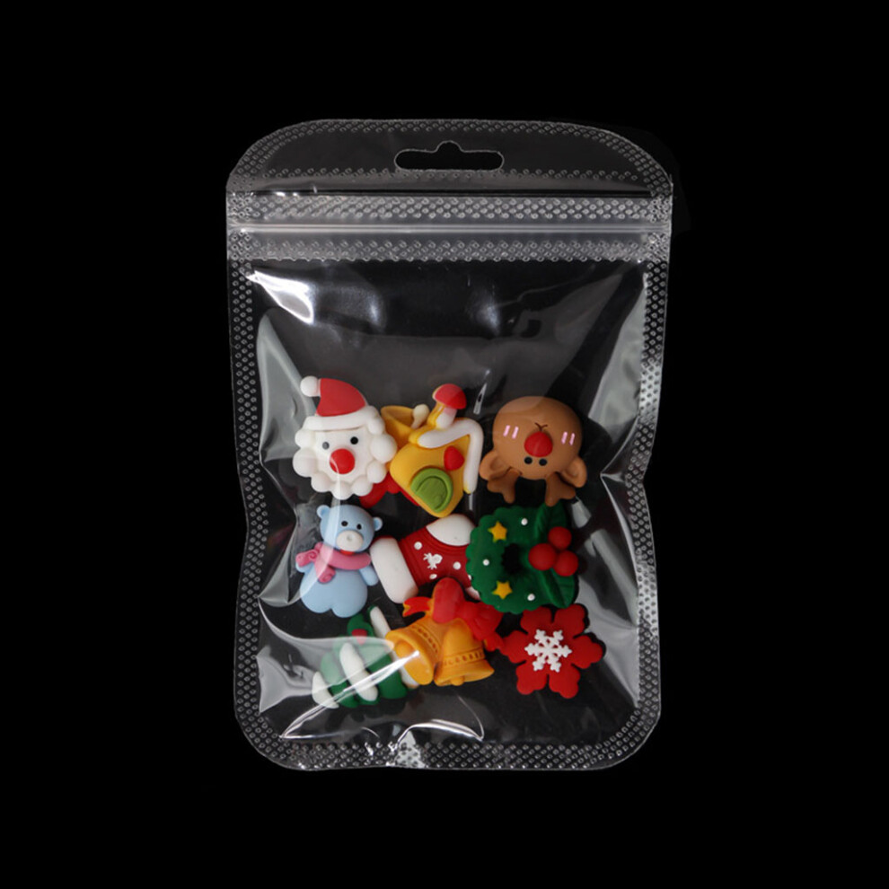 White 3D Flatback Resin Christmas Nail Art Charms Snowflake