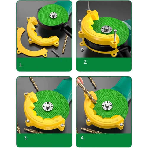 Sharpener Grinder Angle Grinding Jig For Steel, Carbide, Cobalt Drill Masonry Auxiliary Tool 2