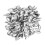 1000Pcs Brass Double Hole Sequined Wedding Decorations Silver 5x12mm 9