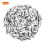1000Pcs Brass Double Hole Sequined Wedding Decorations Silver 5x12mm 6