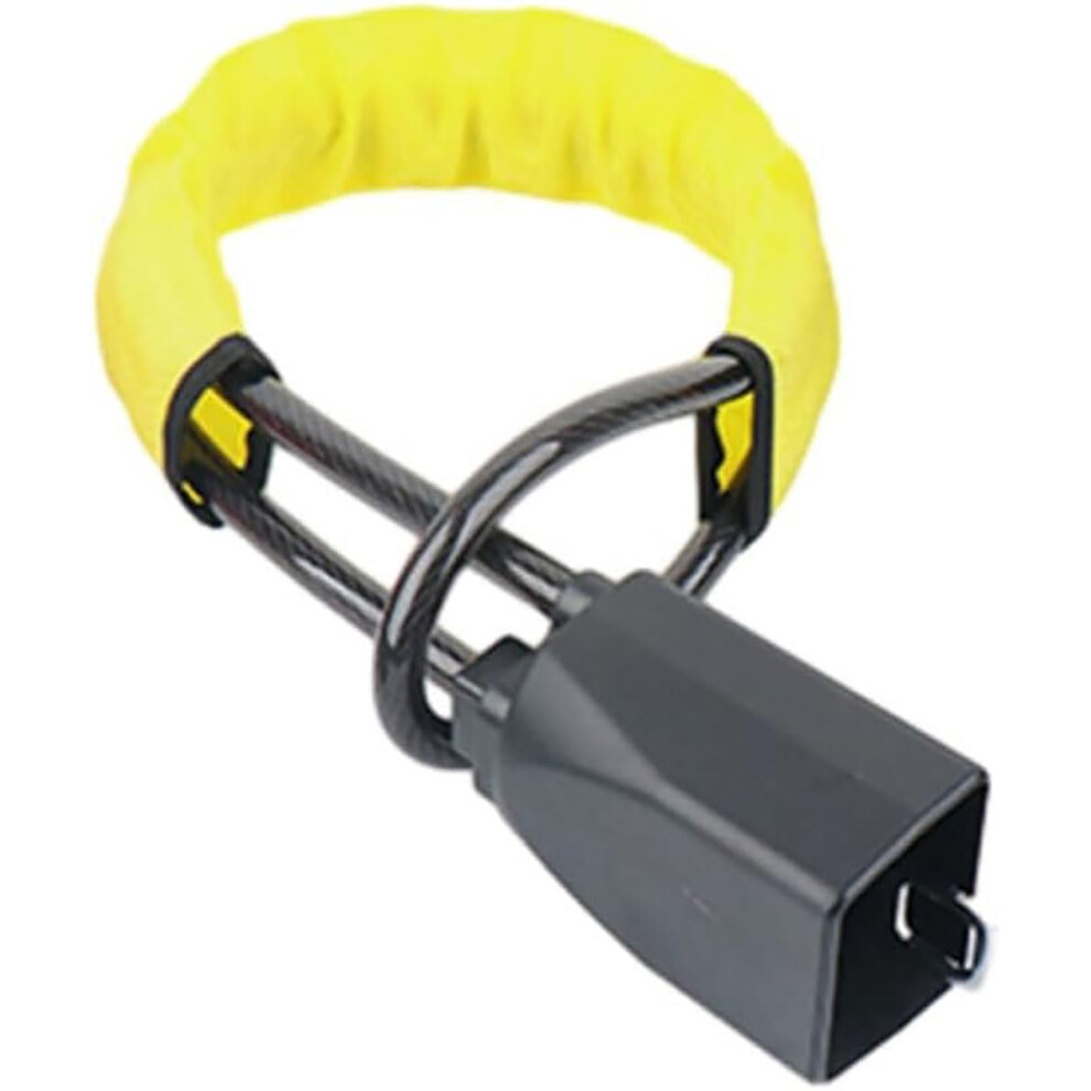 Steering Wheel Lock Twin Bar, Adjustable Length, Visibility Antitheft Car Lock Yellow 9105992409273