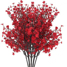 Bouquet di seta, fiori artificiali blu per decorazioni domestiche, feste di matrimonio, composizioni fai da te effetto realistico, steli in tessuto
