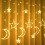 Fairy String Lights Star Moon Curtain Decor With Remote Timer 8 Modes Dimmable USB Or Battery Powered LED Decorative Light For Wedding Ramadan Christm 1