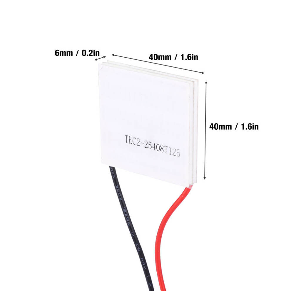 Tec2-25408 12V 8A Double Layer Refrigeration Cooler Semiconductor Cooling Sheet 8451364051825