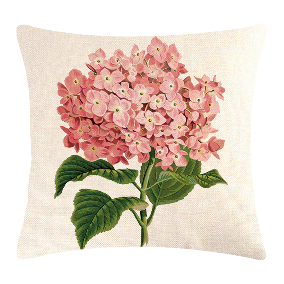 Soft Hydrangea Pillowcase Pillow Cover Decorative Throw-12