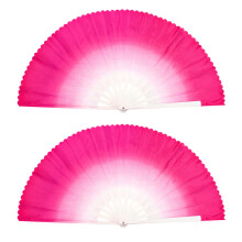 2PCS Colorful Dance Fans Lightweight and Easy to Use Color-2