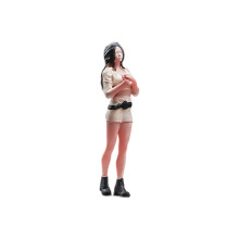 Tiny Resins Collectible Figures 1/64 Scale for-Curly hair girl