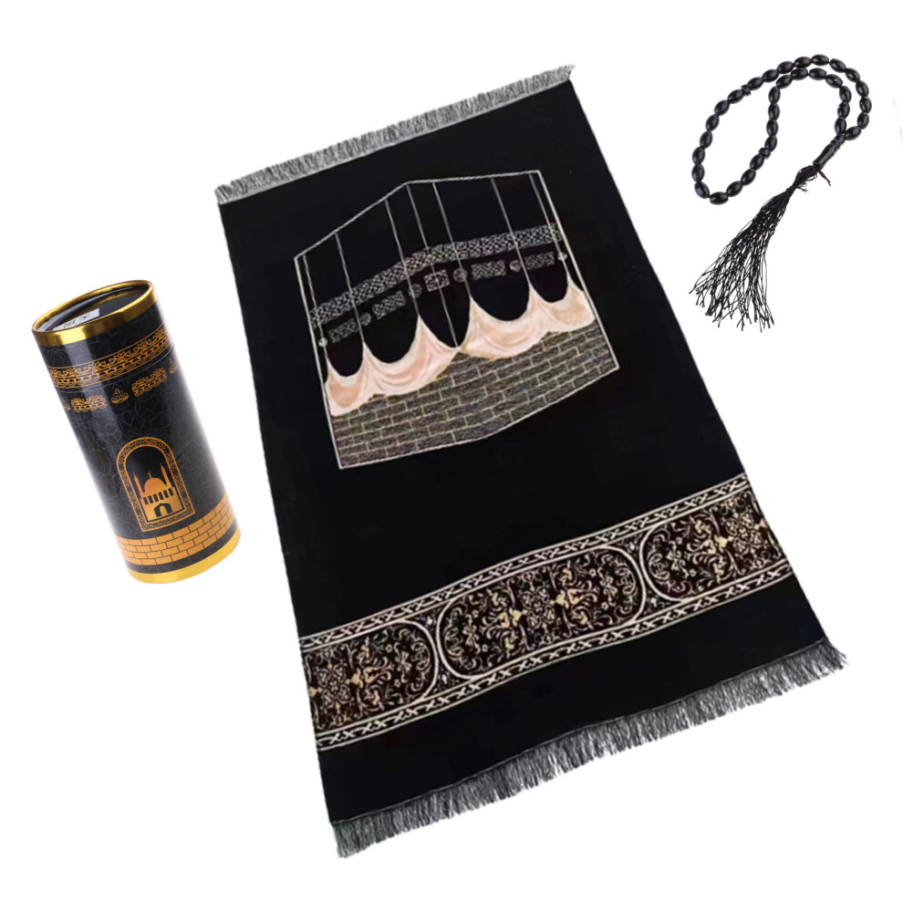 Islamic Mat Prayer Mat Lightweight Convenient with-Barrel Kaaba