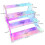 Rainbow Clear Jewelry Display Riser 4 Tiered Tabletop-Clear 4
